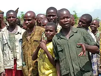 Voormalige kindsoldaten in de Democratische Republiek Congo.