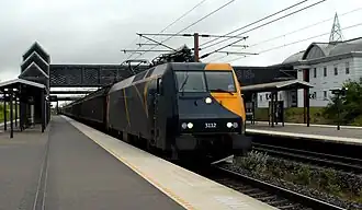 Locomotief 3112 van DB Schenker Rail te Korsør, 12 juli 2007