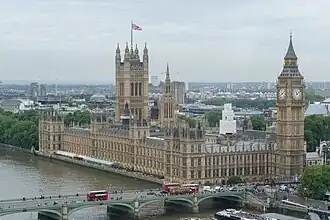 Palace of Westminster vanuit de London Eye