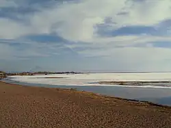 Strand in het voorjaar, maart 2008.