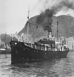 De Geiranger vertrekt, Aalesund, 1928
