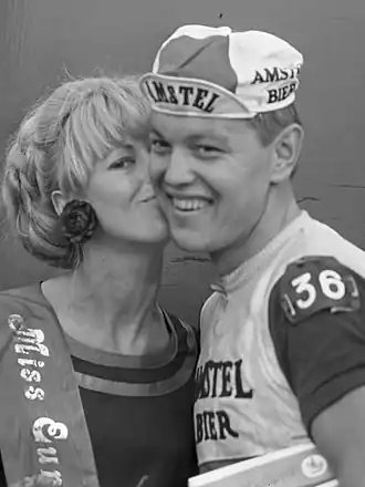 Daan Holst wint de derde etappe van de Olympia's Tour (1967)