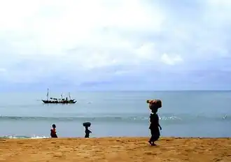 De Ivoriaanse kust in Dagbego.