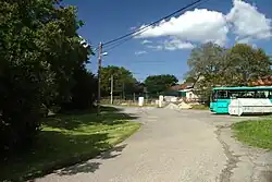 Bus van Arriva in het dorp (2014)