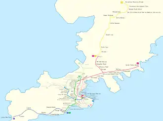 Metrokaart van Dalian