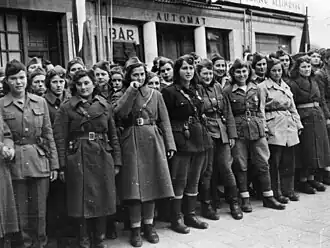 Dalmatische partizanen in het bevrijde Split in 1944