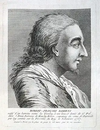 Robert François Damiens, gravure