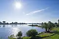 de rivier Elbe in Damnatz