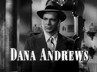 Dana Andrews in Laura.