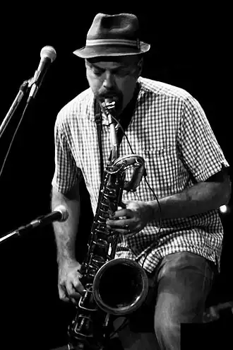 Dana Colley tijdens optreden in Buenos Aires in 2011.