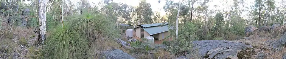 Kampeerhuisje langs de route