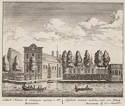 Solitudo getekend door Daniël Stopendaal rond 1725