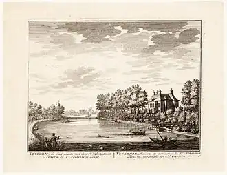 De Vecht bij de Vijverhof rond 1719