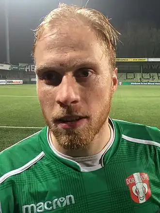 Breedijk in 2018 als speler van FC Dordrecht