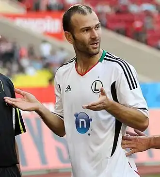 Ljuboja als speler van Legia Warschau in 2011