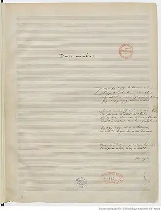 Titelpagina Danse Macabre