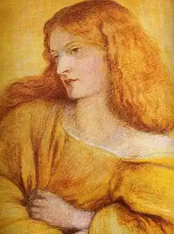Woman in Yellow (Annie Miller), door Rossetti