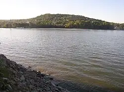 Patince, op de grens tussen Slowakije en Hongarije