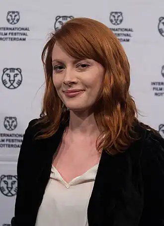 Emily Beecham bij het International Film Festival Rotterdam in 2017