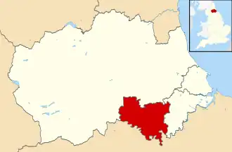 Kaart van Darlington