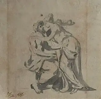 Mythologische voorstelling, 1825 Jacques-Louis David