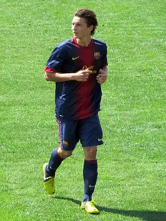 David Babunski in seizoen 2012-13 (FC Barcelona)