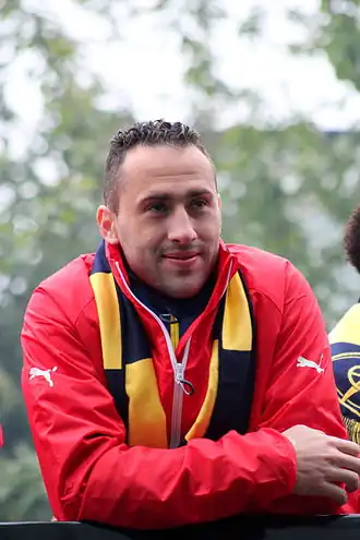 Ospina bij viering FA Cup 2015