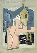 Steeple and Street, 1922, Hirshhorn Museum and Sculpture Garden, Washington