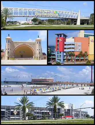 Een collage van Daytona Beach