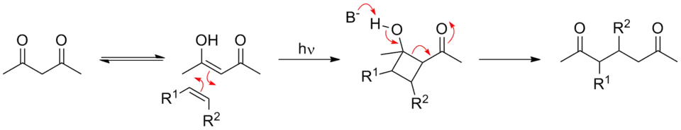 Reactieverloop van de De Mayo-reactie
