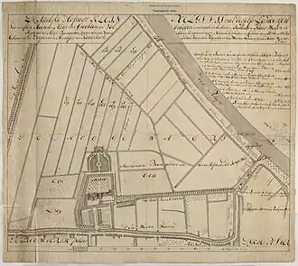 'De Adelijke Hofstadt Klein Poelgeest met desselfs Landerijen’ (18e eeuw)