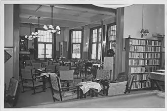 De Conversatiezaal in het Christelijk Militair Tehuis te Nijmegen (1950)