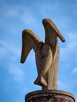 De Engel, het beeld van Han Richters op het dak van Blankenstraat 2