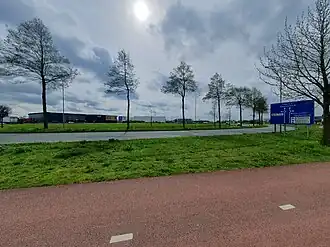 Toegangsweg naar de Flier (foto uit 2024).