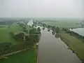 De IJssel bij Deventer vanuit een luchtballon
