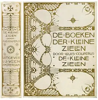 Boekband van de 'prachteditie' in perkament. Ontwerp Theo Neuhuys (1878-1921)