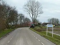 De buurtschap gezien vanaf Munnekezijl