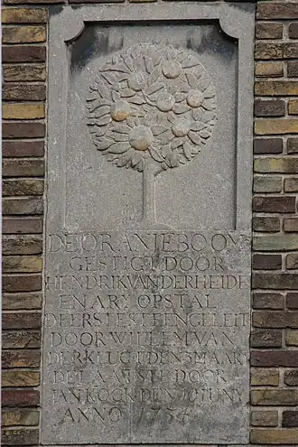 Gevelsteen De Oranjeboom