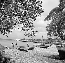 Vissersboten te Piscaderabaai (1947)