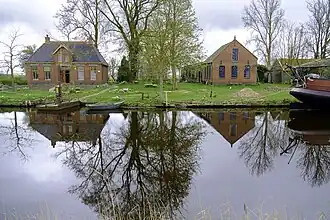 Vooraanzicht scheepswerf