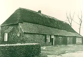 Boerderij annex herberg de Reizende Man aan het Ginderdoor te Lieshout, inmiddels afgebroken
