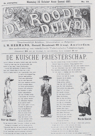 "Ontmaskering! Geen genade" "Tegen troon, tegen beurs, tegen altaar"