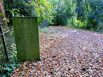 De Sandberg met het grafteken van N. de Bruin
