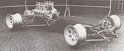 Het ruggengraatchassis van de De Tomaso P70