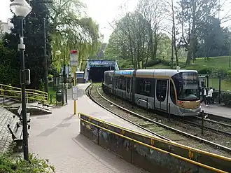 Halte van tramlijn 7 en voorheen ook 3 (2017)