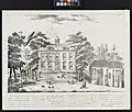 Huis te Crooswijk in 1825, getekend door David van Welle. Enkele jaren later werd de buitenplaats afgebroken.