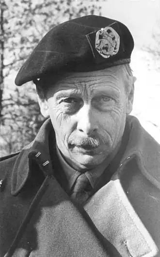 Beelaerts van Blokland als commandant van de Prinses Irene-Brigade (1945)