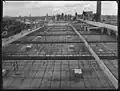 De werkzaamheden vorderen aan de nieuwe Rotterdamsche Bank aan de Coolsingel, 1946.