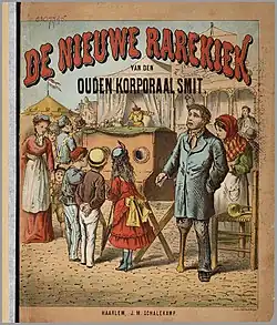 Boek: De nieuwe rarekiek van den ouden korporaal Smit, 1877