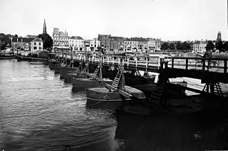 De schipbrug in 1934